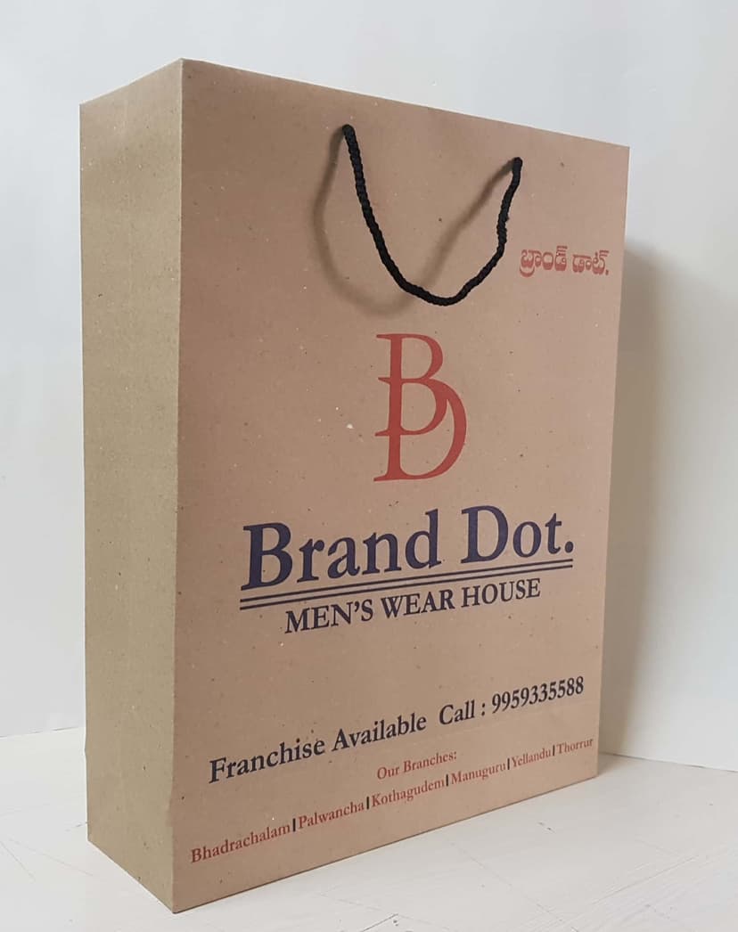 Brand Dot custom ecobags paperbags EcoBagsFactory - printed paper bags manufacturer Hyderabad India