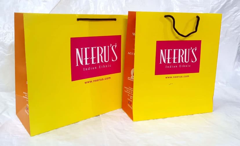 Neerus custom printed ecobags paperbags EcoBagsFactory manufacturer Hyderabad - premium paper bags hyd India