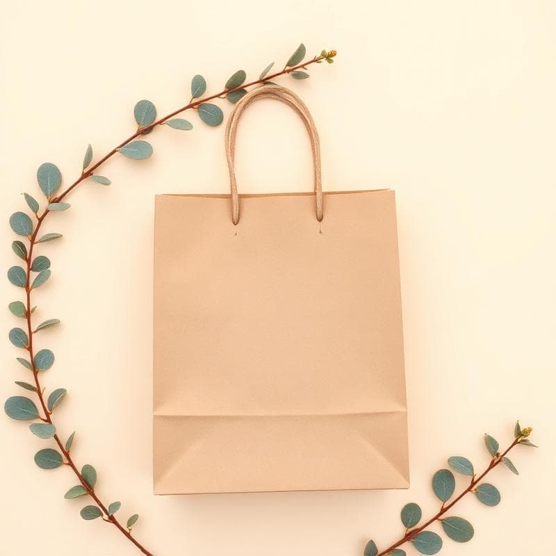 Classic eco-friendly kraft paper bags for retail and shopping - 100% recyclable ecobags paperbags